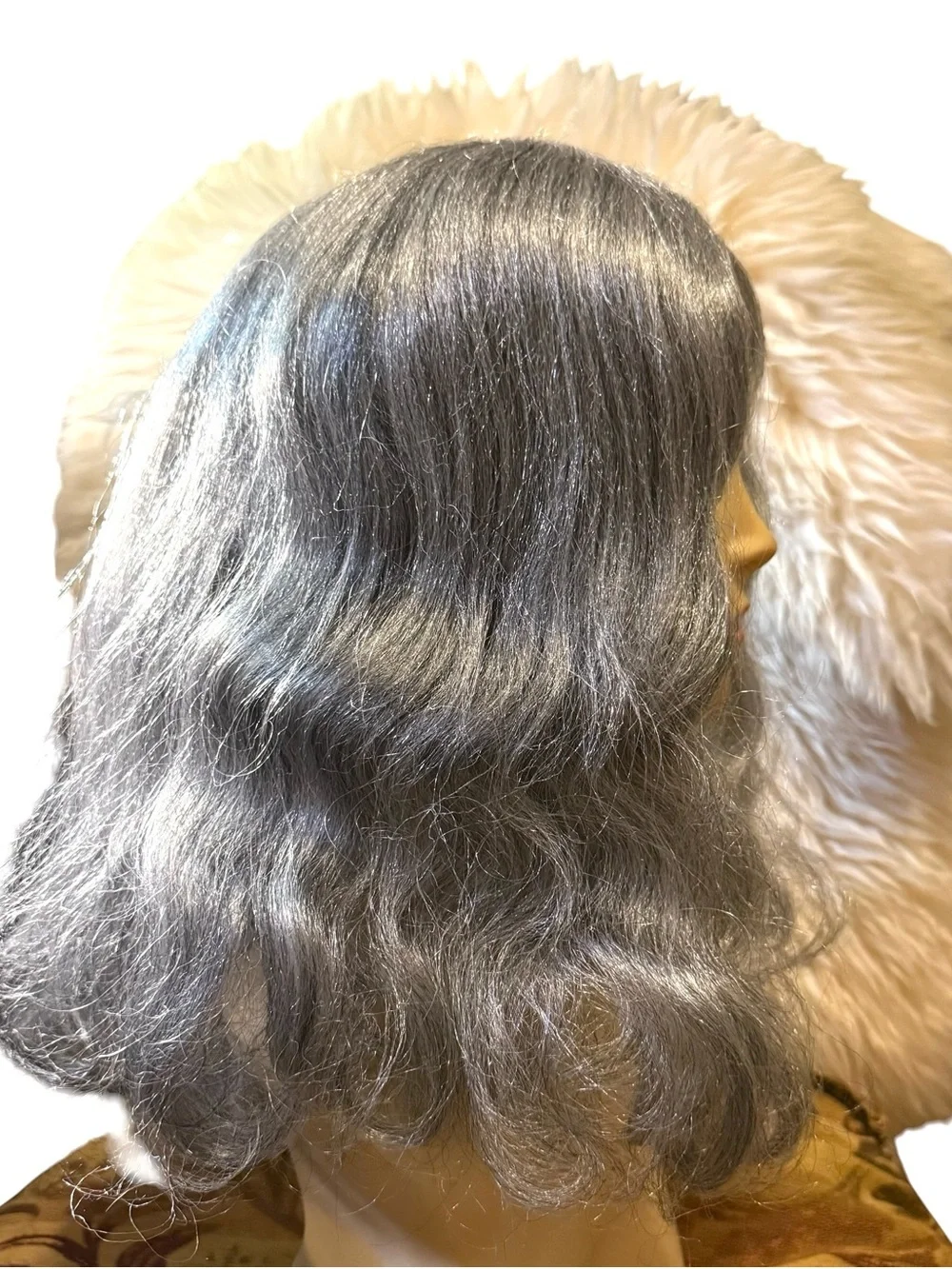 Rubies Costume Company Silvery Grey 12” Wig- No Beard #50736 Halloween Party